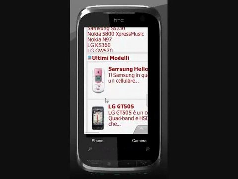 Video Capture Opera 9 7 Turbo su HTC Touch Pro 2