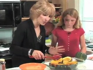 Stuffed Acorn Squash with Pomegranate Glaze