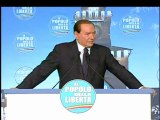 Milano - Berlusconi alla festa del Pdl - Gli Appalti in Abruzzo