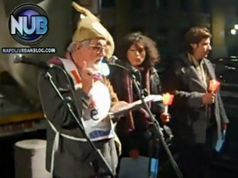 Intervento Padre Alex Zanotelli gestione acqua Napoli