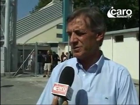 Icaro Rimini TV. Il direttore gen. della Cocif, Piero Cataldo, sui tifosi del Rimini al raduno