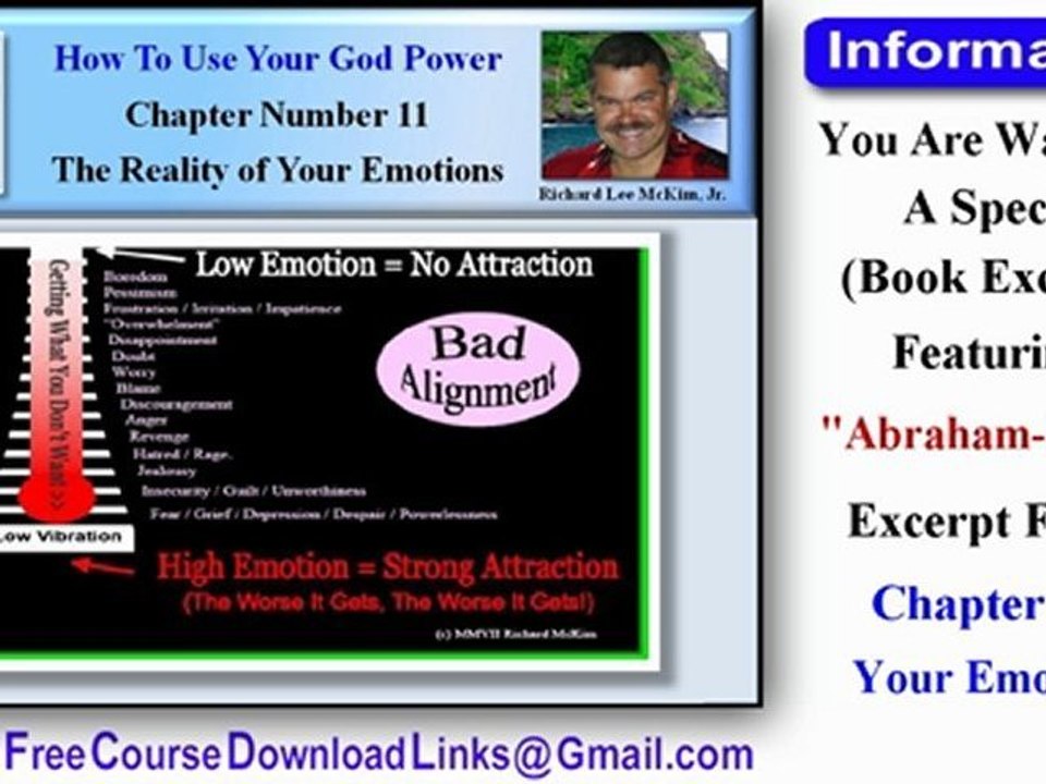 Abraham-Hicks - This Is A Special Book Excerpt About Abraham-Hicks Emotional Guidance Scale