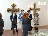 Icaro Rimini Tv. La Crocifissione di Bitino da Faenza al  Museo della Città.