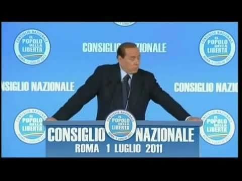 Roma - Silvio Berlusconi al Consiglio nazionale del Popolo della Libertà