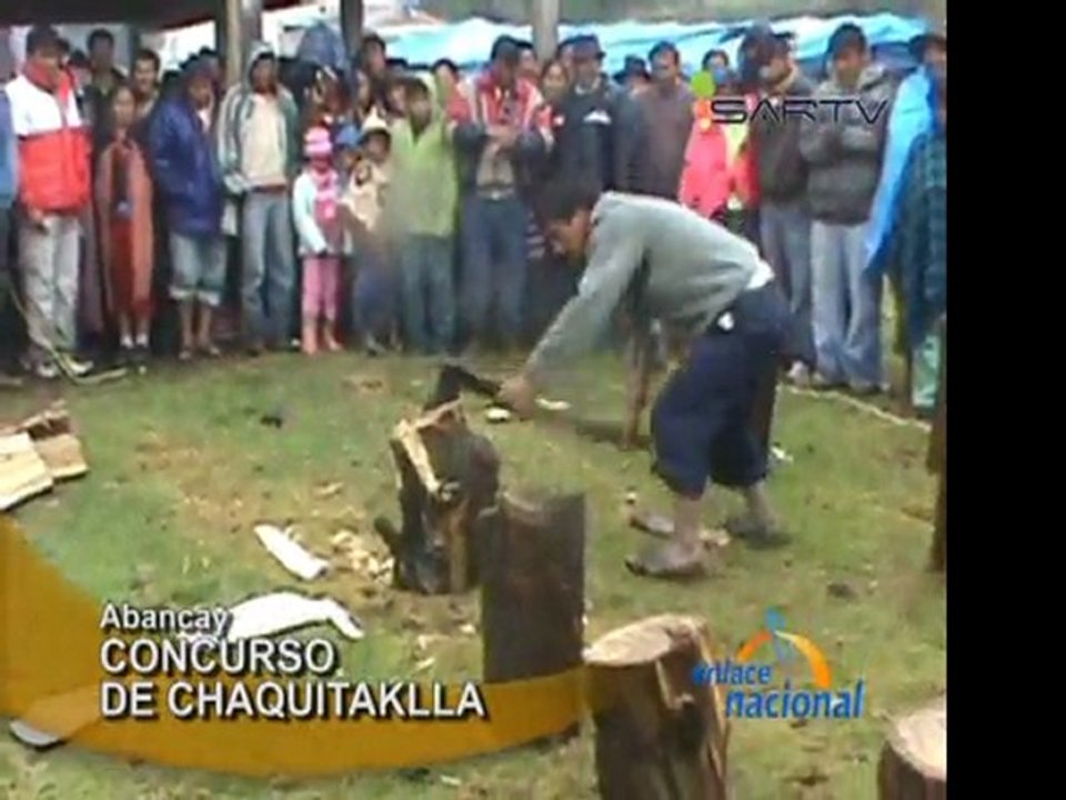Realizan concurso de Chaquitaklla y corte de lenha en Abancay
