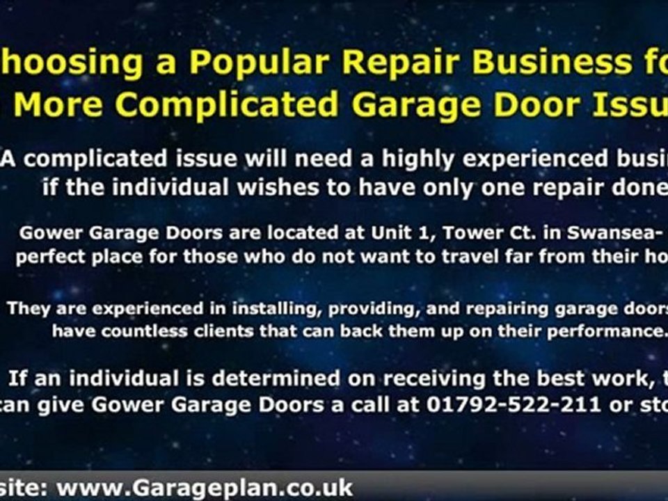 Garage Door Repairs in Swansea