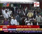 Lok Sabha adjourned over Telangana issue