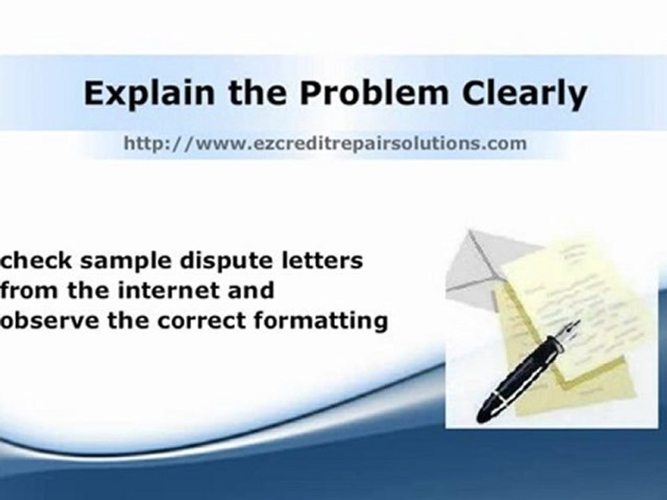 Fix Credit - Tips On Writing A Credit Repair Letter