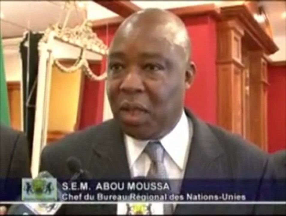 Rencontre du Président Ali Bongo Ondimba avec le chef régional de l'ONU