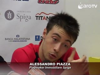 Icaro TV. Immobiliare Spiga-MarcoPoloShop.it 100-91, il dopogara di Piazza