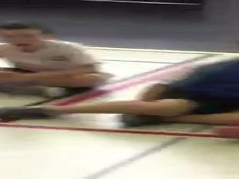 1er jour stage ain sud foot, foot en salle et badminton