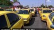 Greek taxi drivers stage anti-reforms protest - no comment