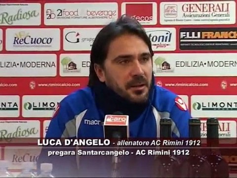 Icaro TV. Verso Santarcangelo-AC Rimini, il pregara di D'Angelo