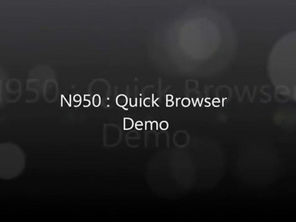 Nokia N950 - N9 - Quick Browser Demo‬‏