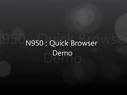 Nokia N950 - N9 - Quick Browser Demo‬‏