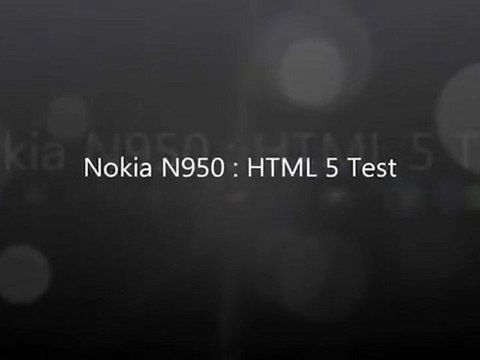 Nokia N950 - N9 - Browser HTML 5 Test‬‏