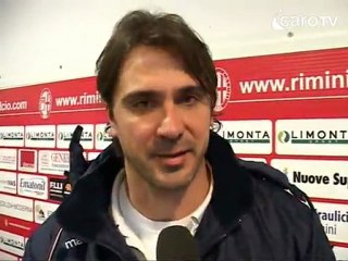Icaro TV. AC Rimini-Jesina 2-1, il dopogara di D'Angelo