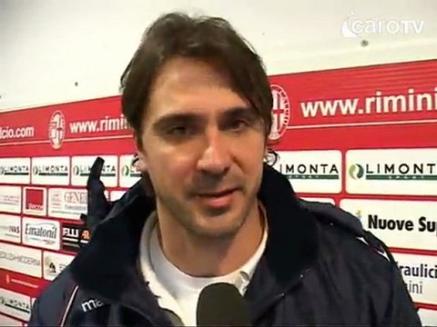Icaro TV. AC Rimini-Jesina 2-1, il dopogara di D'Angelo