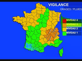 Météo 8 juillet 2011: Vigilance orages