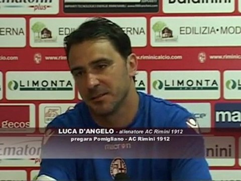 Icaro Sport. Verso Pomigliano-AC Rimini, il pregara di D'Angelo