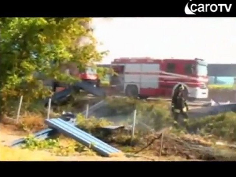 IcaroTv. Camion in fiamme in A14
