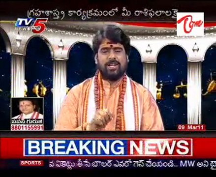 Graha Shastram - Daily Astrology - Vedic - Horoscope - Numerology - 09th Mar 11
