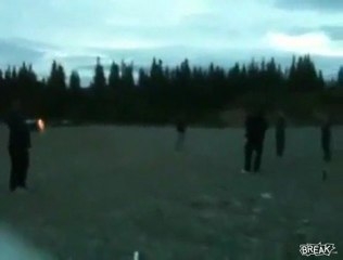 Mortar Shell landet auf Kid 's Foot Fail