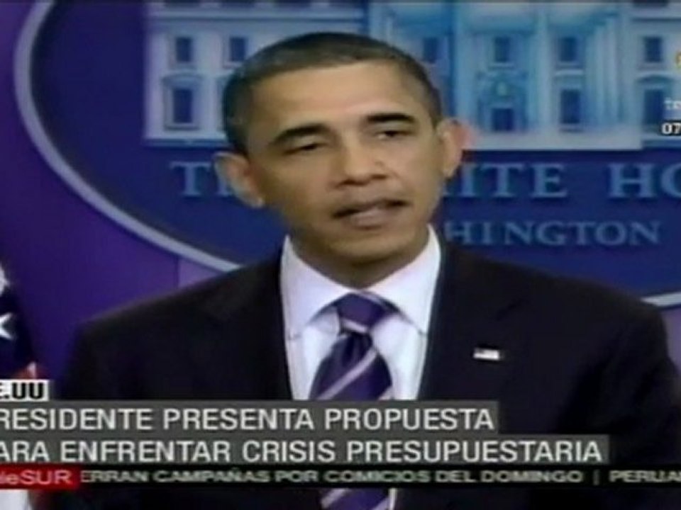 Obama da propuesta para enfrentar crisis presupestuaria