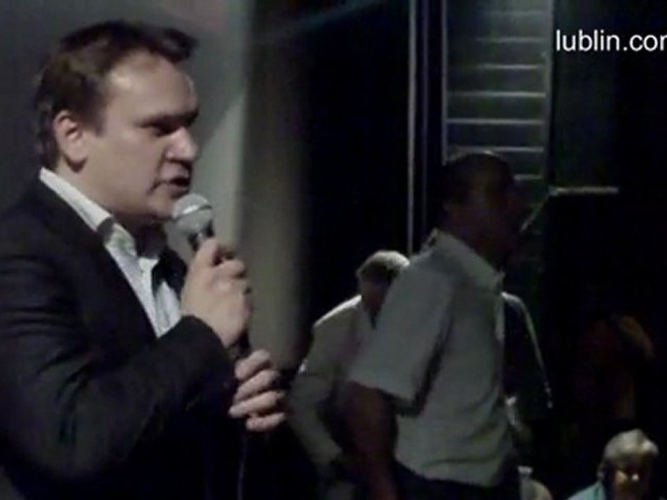 Jan Pospieszalski i Ewa Stankiewicz w Lublinie - film "Krzyż"