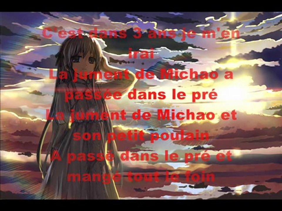 Nightcore-La Jument De Michao+lyrics