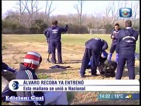 Alvaro Recoba ya entreno
