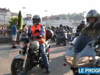 Lyon: les motards manifestent
