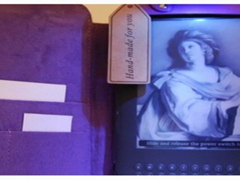 Purple Leather Cover Case Amazon Kindle 3 Light INC22