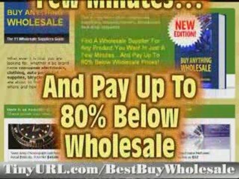 Wholesale Suppliers Guide - buying wholesale