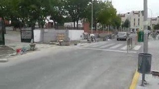 Obras de mejora en el barrio de la Paz I. Sanlúcar la Mayor.
