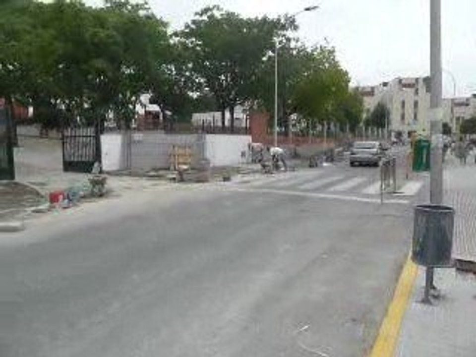 Obras de mejora en el barrio de la Paz I. Sanlúcar la Mayor.