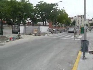 Obras de mejora en el barrio de la Paz I. Sanlúcar la Mayor.