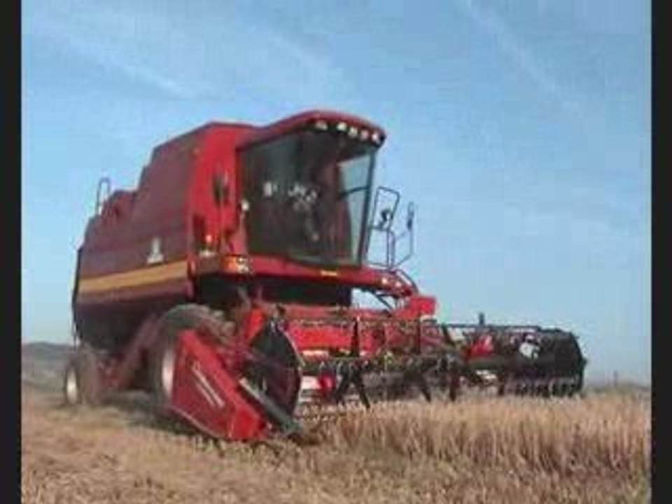 moissonneuse batteuse case IH 525 moisson 2009