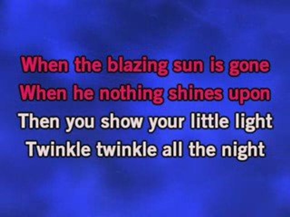 Nursery Rhyme Twinkle Twinkle Little Star