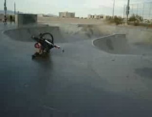 Backflip raté en BMX