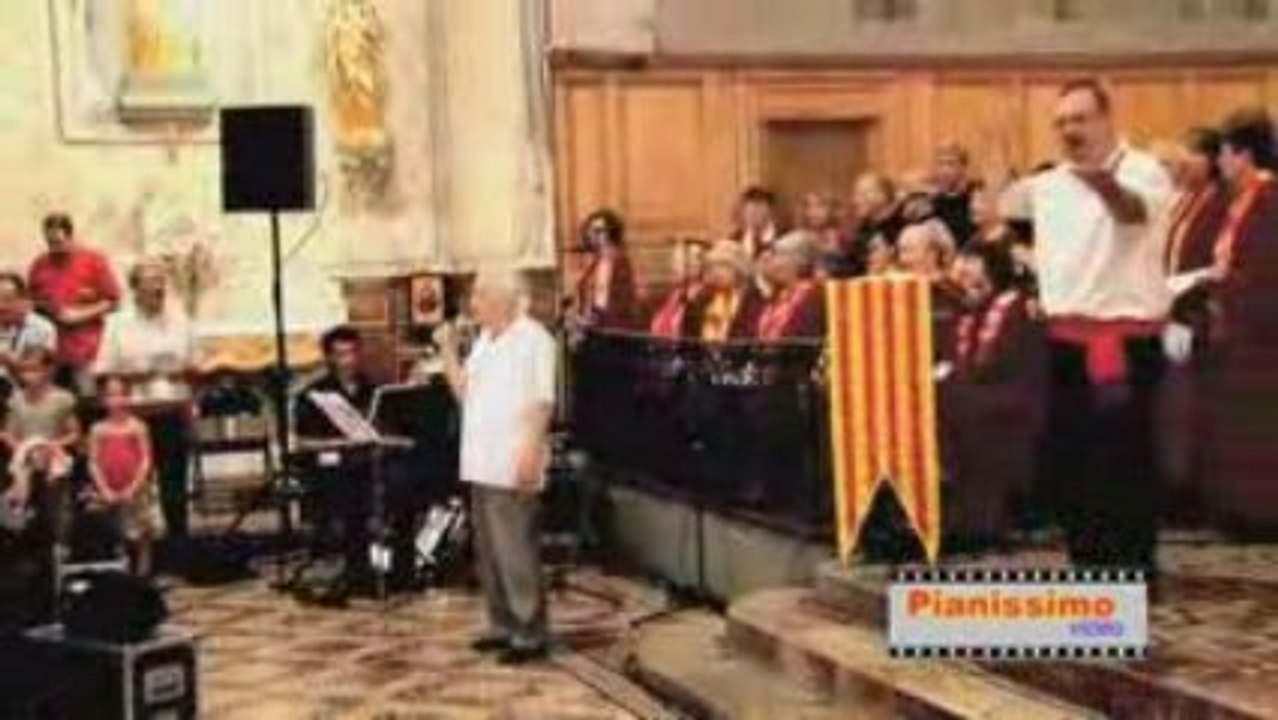 Féria Millas 2009 Jordi Barre chante à la Messe...