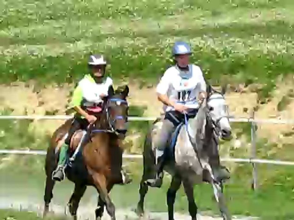 Moi et Naouti arrivée Alpe d'Huez 2009