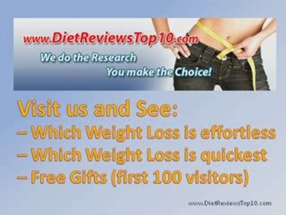 WEIGHT LOSS - TOP 10 DIET REVIEWS