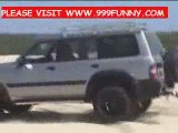 CRAZY FOUR WHEEL DRIVING - STOCKTON BEACH - NSW - AUSTRALIA