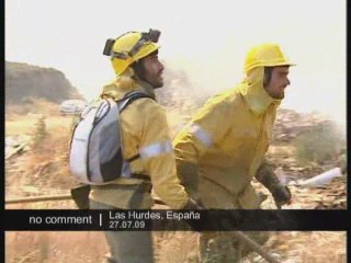 Les feux de forêt ravagent l'Espagne