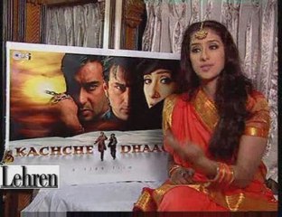 On the sets of film Kacche Dhaage