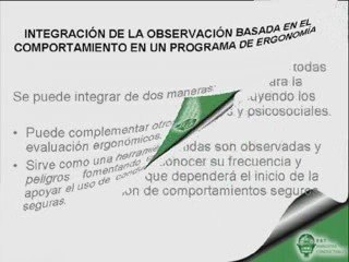 Seguridad Basada en Comportamientos y Ergonomía