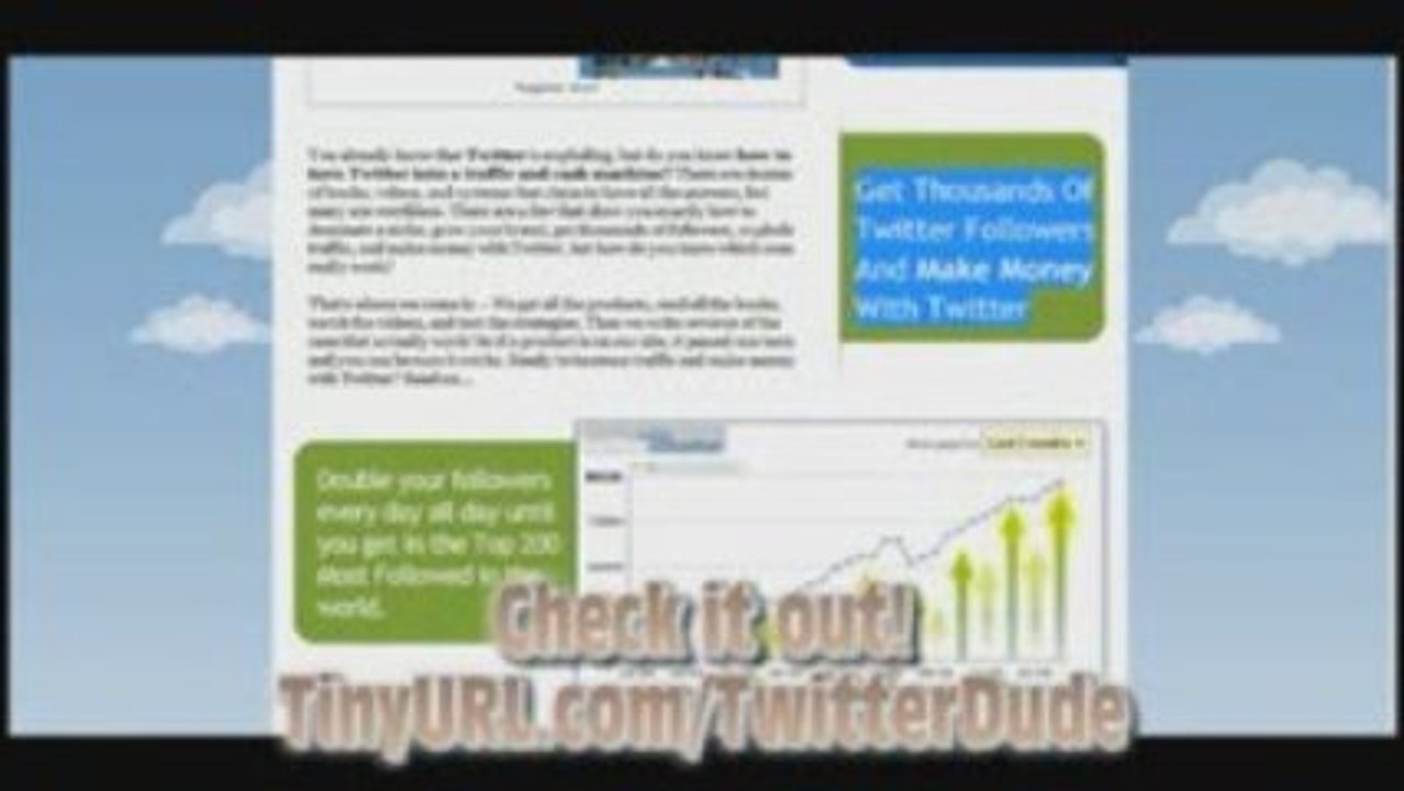 Twitter your life into cyberspace - Followers = Money