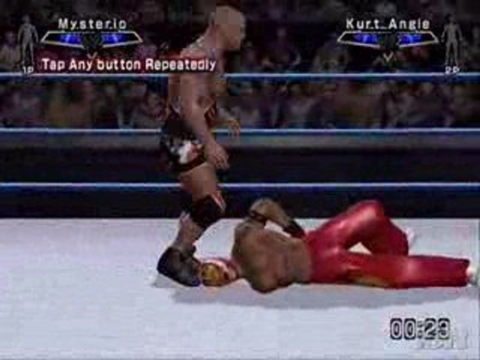 SVR 2008- kurt angle vs rey mysterio