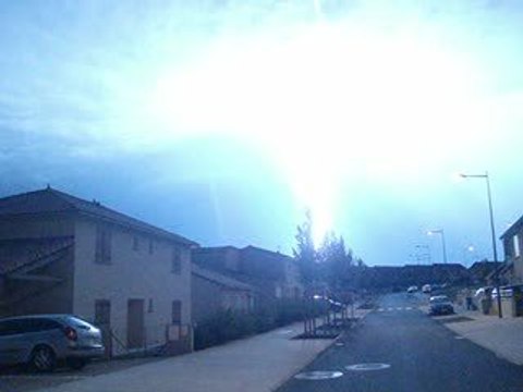 Eclair à Poitiers Juillet 2009